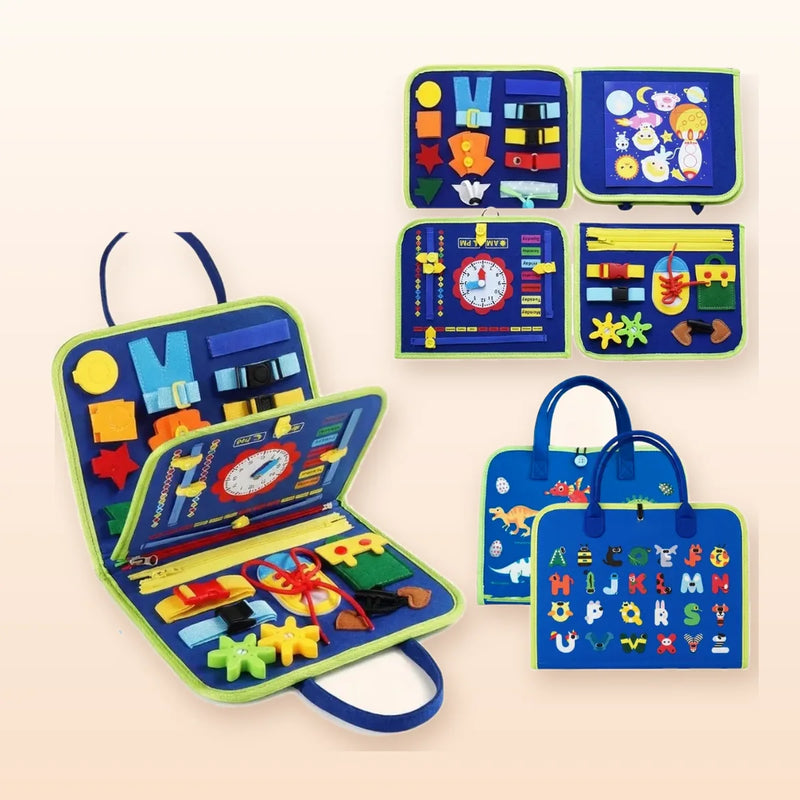 Tablero Montessori Jueguita azul